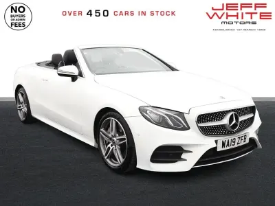 Used Mercedes E300 AMG line 245 HP (180 kW) 2019 White Cabriolet