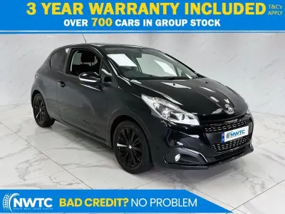 Used Peugeot 208 82 HP (60 kW) 2018 Black Hatchback