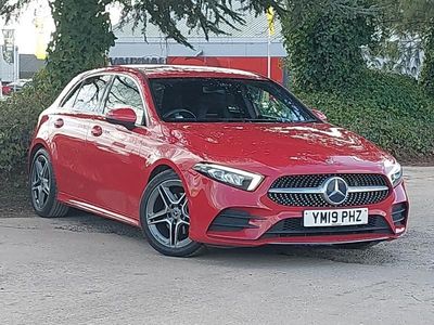 Used Mercedes A200 AMG line 163 HP (119 kW) 2019 Red Hatchback