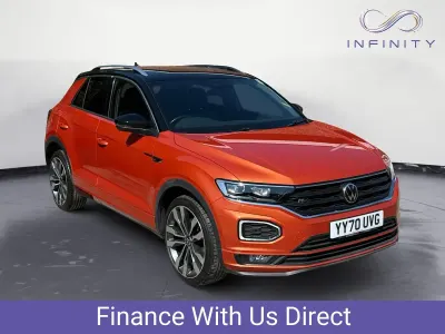 Used VW T-Roc R-line 150 HP (110 kW) 2020 Orange SUV