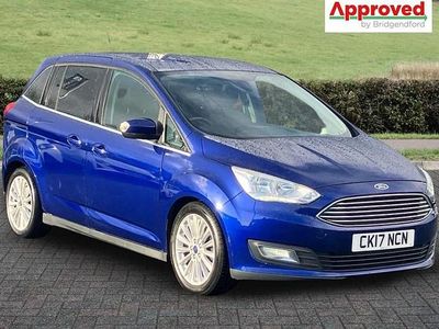 Blue Used 2017 Ford Grand C-Max Titanium MPV | £7,750 (Fair price)