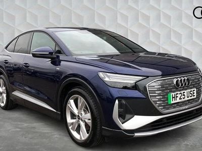 Used Audi Q4 Sportback e-tron S-Line 55 kW (75 HP) 2025 Navarra blue SUV