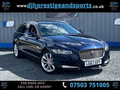 Usado Jaguar XF Sportbrake Portfolio 180 HP (132 kW) 2017 Azul Carrinha