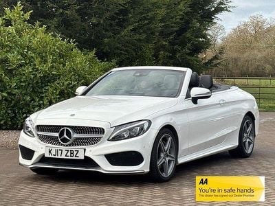 Used Mercedes C200 AMG line 2017 White Cabriolet