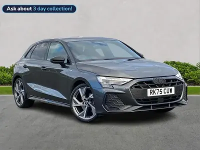 Used Audi A3 Black Edition 150 HP (110 kW) 2025 Grey Hatchback