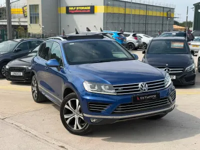 Used VW Touareg R-line 262 HP (192 kW) 2016 Blue SUV