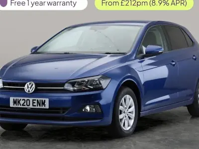 Used VW Polo Match 95 HP (69 kW) 2020 Blue Hatchback