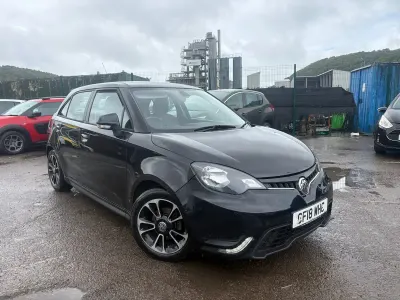 Used MG MG3 106 HP (77 kW) 2018 Black Hatchback