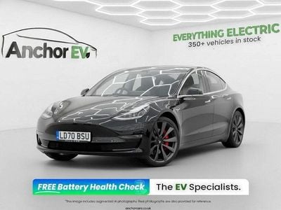 Used Tesla Model 3 Performance 461 kW (627 HP) 2020 Black Sedan