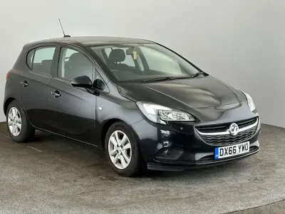 Used Vauxhall Corsa Design Edition 90 HP (66 kW) 2016 Black Hatchback