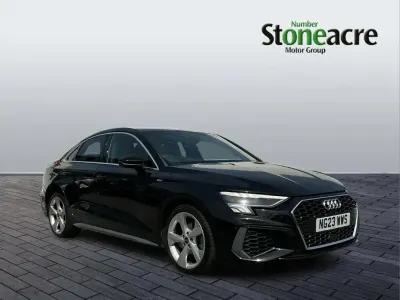 Used Audi A3 S-Line 147 HP (108 kW) 2023 Black Sedan