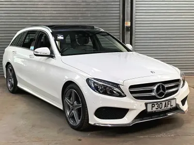 Used Mercedes C220 AMG Line Premium 168 HP (123 kW) 2014 White Estate