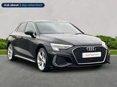 Used Audi A3 Sportback S-Line 150 HP (110 kW) 2024 Black Hatchback