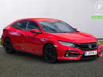 Used Honda Civic Sport 2019 Red Hatchback