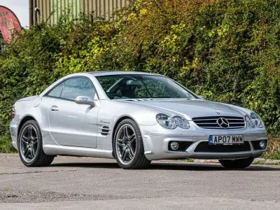Begagnad Mercedes SL55 AMG AMG 469 HK (344 kW) 2007 Silver Cab