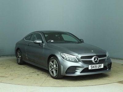 Used Mercedes C180 AMG line 156 HP (114 kW) 2019 Grey Coupe