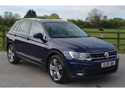Second-hand VW Tiguan Match 150 CP (110 kW) 2019 Albastru SUV