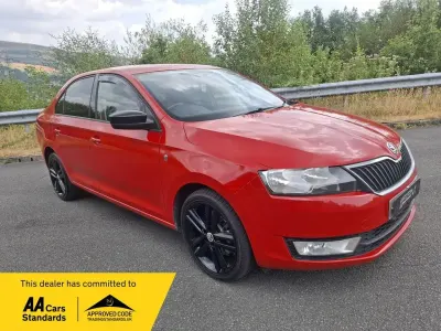 Used Skoda Rapid Sport 105 HP (77 kW) 2014 Red Hatchback