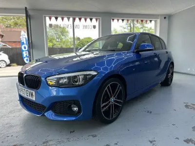 Used BMW 118 M Sport 150 HP (110 kW) 2018 Blue Hatchback
