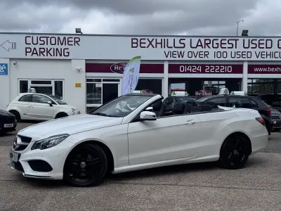 Used Mercedes E350 AMG line 2016 White Cabriolet