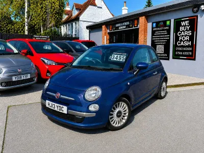 Używany Fiat 500 Lounge 69 KM (50 kW) 2013 Niebieski Hatchback