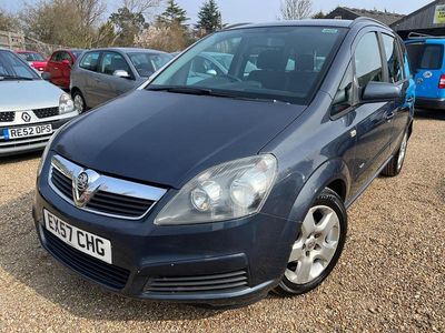 Used Vauxhall Zafira Club 105 HP (77 kW) 2007 Blue MPV