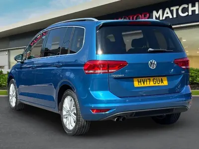 Used VW Touran SEL 150 HP (110 kW) 2017 Blue MPV
