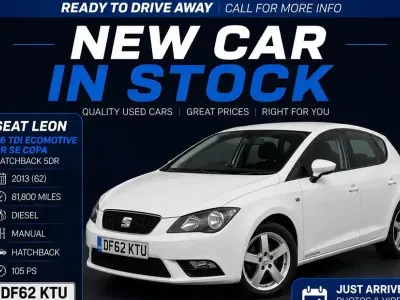 Used Seat Leon Copa 105 HP (77 kW) 2013 White Hatchback