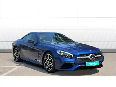 Used Mercedes SL500 AMG line 449 HP (330 kW) 2017 Blue Cabriolet
