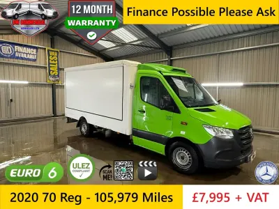 Używany Mercedes Sprinter 140 KM (102 kW) 2020 Zielony Van
