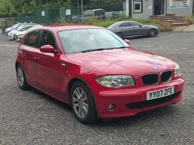 Used BMW 118 122 HP (89 kW) 2007 Red Hatchback