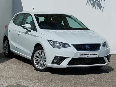 Używany Seat Ibiza SE Technology 95 KM (69 kW) 2019 Biały Hatchback