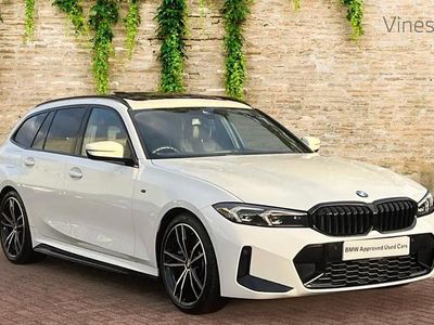 White Used 2022 BMW 330 M Sport Estate | £34,933 (Expensive)