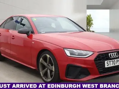 Used Audi A4 Black Edition 150 HP (110 kW) 2020 Red Sedan