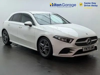 Used Mercedes A180 AMG line 136 HP (100 kW) 2020 White Hatchback