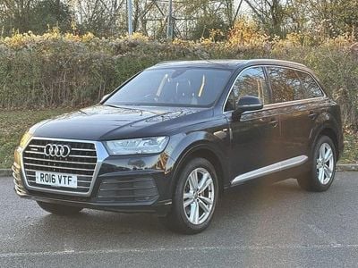 Blue Used 2016 Audi Q7 S-Line SUV | £22,700 (Fair price)