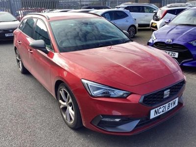 used Seat Leon ST ESTATE 1.5 eTSI 150 FR 5dr DSG [Front assist with forward collision warning braking reaction to vehicle,Lane keeping system,Park assi inc front/rear parking sensors, Electrically adjustable, heated and folding door mirrors,Auto dimming rear vi