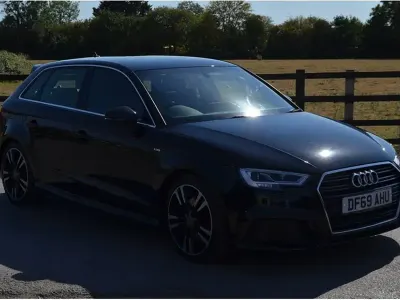 Used Audi A3 S-Line 150 HP (110 kW) 2019 Black Sedan