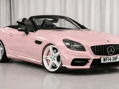 Used Mercedes SLK250 AMG 2014 Pink Cabriolet