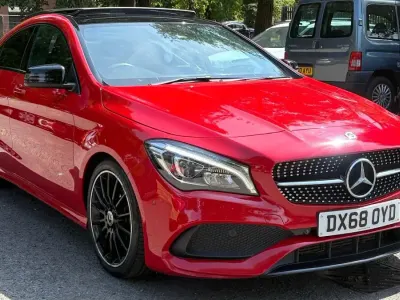 Used Mercedes CLA220 AMG line 2018 Red Coupe