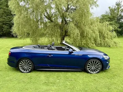 Used Audi A5 Cabriolet S-Line 190 HP (139 kW) 2017 Blue Cabriolet