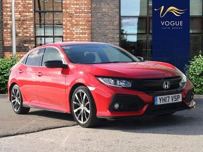 Begagnad Honda Civic SR 129 HK (94 kW) 2017 Röd Halvkombi