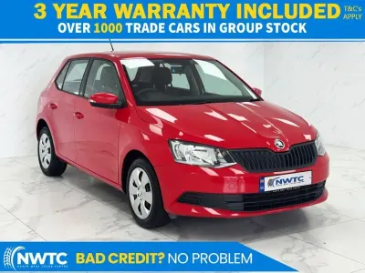 Used Skoda Fabia 75 HP (55 kW) 2016 Red Hatchback