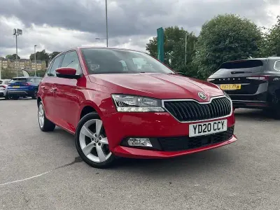 Used Skoda Fabia SE L 70 HP (51 kW) 2020 Velvet red metallic Hatchback