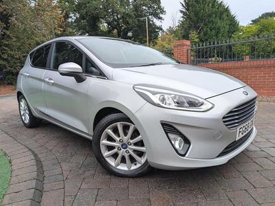 Moondust silver Used 2018 Ford Fiesta Titanium Hatchback | £6,275 (Fair price)