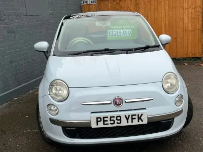 Used Fiat 500 Lounge 69 HP (50 kW) 2009 Blue Hatchback