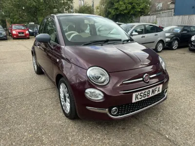 Used Fiat 500 Lounge 69 HP (50 kW) 2018 Red Hatchback