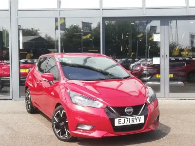 Used Nissan Micra Acenta 92 HP (67 kW) 2022 Red Hatchback