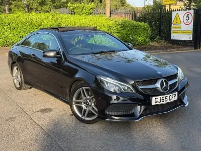 Used Mercedes E350 AMG line 2015 Black Coupe