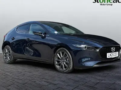 Used Mazda 3 Exclusive-Line 140 HP (102 kW) 2025 Blue Hatchback